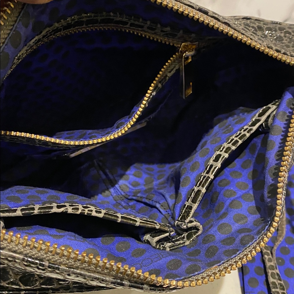 Ok Elegant Rebecca Minkoff Black Crocodile Pattern Women's Bag - Picture 7 of 10